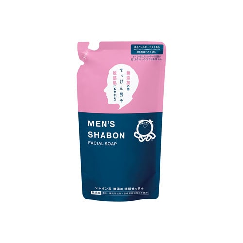 シャボン玉石けん メンズシャボン フェイシャルソープ つめかえ用 (250mL) 詰め替え用 男性用 泡タイプ 洗顔