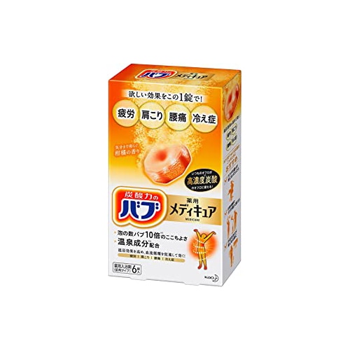 花王 バブ メディキュア 柑橘の香り (70g×6錠) 薬用 入浴剤 【医薬部外品】