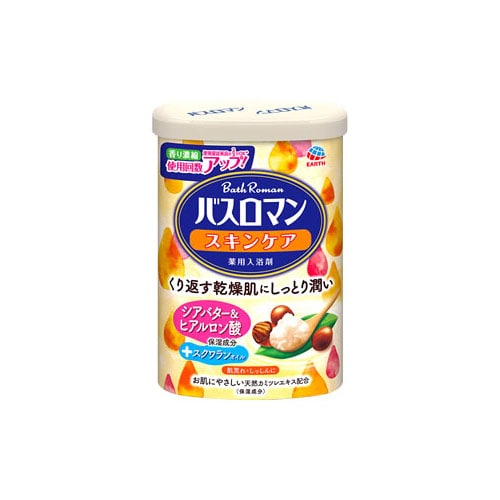 アース製薬 バスロマン スキンケア シアバター&ヒアルロン酸 (600g) 入浴剤 【医薬部外品】