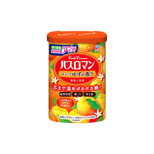 アース製薬 バスロマン ほっこりゆずの香り (600g) 入浴剤 【医薬部外品】