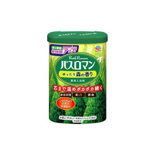 アース製薬 バスロマン ゆったり森の香り (600g) 入浴剤 【医薬部外品】