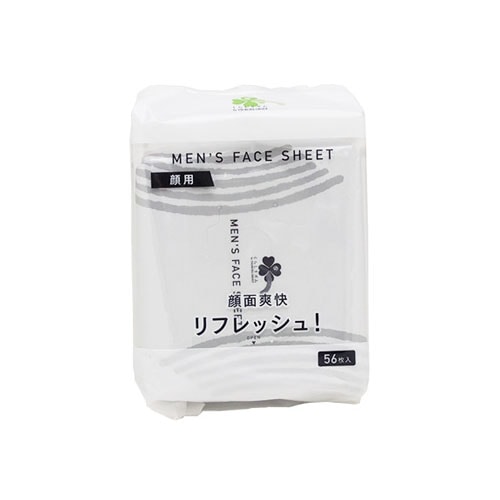 くらしリズム メンズ フェイスシート (56枚入) 顔・からだ用 制汗シート ボディシート