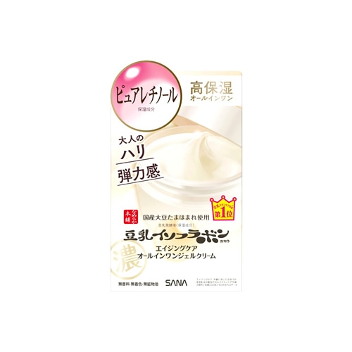 ノエビア サナ なめらか本舗 リンクルジェルクリーム N (100g) 豆乳イソフラボン含有 エイジングケア オールインワンジェル