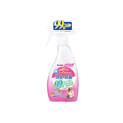ペティオ ハッピークリーン 猫トイレのニオイ 消臭&除菌 (500mL) 猫用消臭剤