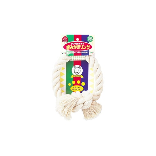 ペティオ 歯みがきリング M 中型犬用 (1個) 犬用おもちゃ デンタルケア