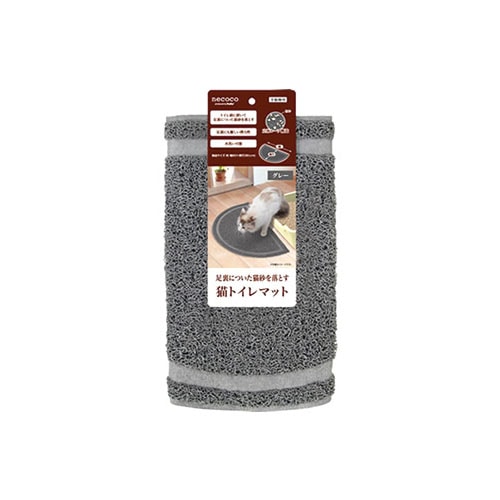 ペティオ necoco 猫トイレマット グレー (1枚) ペット用品