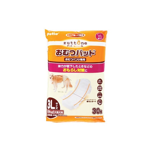 ペティオ ずっとね 老犬介護用 おむつパッドK 3Lサイズ (30枚) 犬用トイレ用品