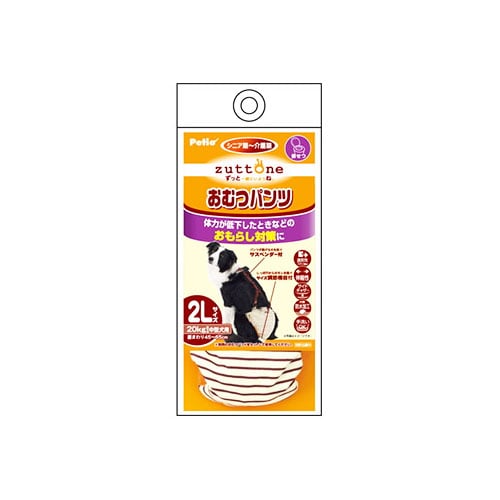 ペティオ ずっとね 老犬介護用 おむつパンツK 2Lサイズ (1枚) 犬用介護用品