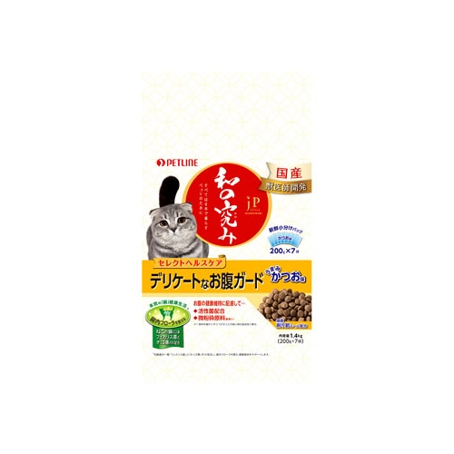 ペットライン JPスタイル 和の究み セレクトヘルスケア デリケートなお腹ガード (1.4kg) キャットフード 総合栄養食