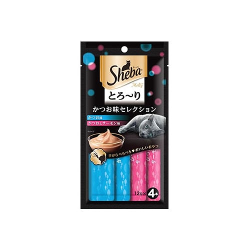 マースジャパン シーバ とろ?り メルティ セレクションシリーズ かつお味セレクション (12g×4本) キャットフード 猫用おやつ