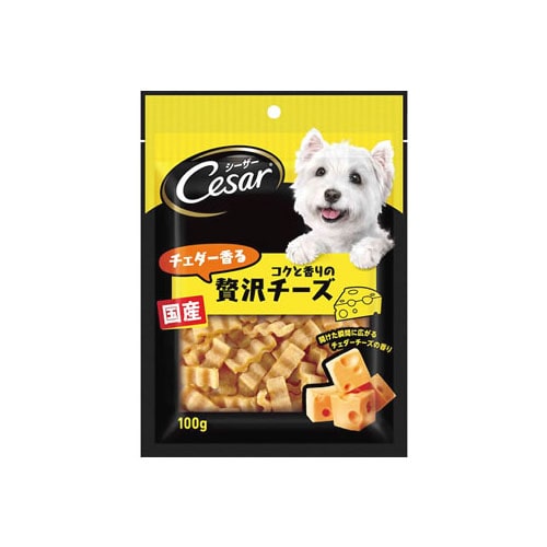 マースジャパン シーザー スナック チェダー香るコクと香りの贅沢チーズ (100g) ドッグフード 犬用おやつ