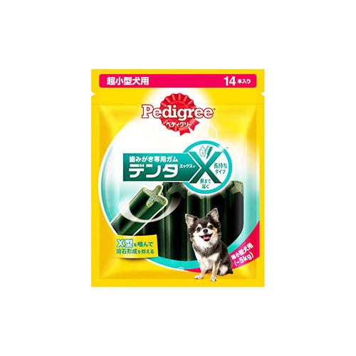 マースジャパン ペディグリー デンタエックス 超小型犬用 レギュラータイプ (14本) ドッグフード 犬用おやつ 犬用ガム デンタルケア