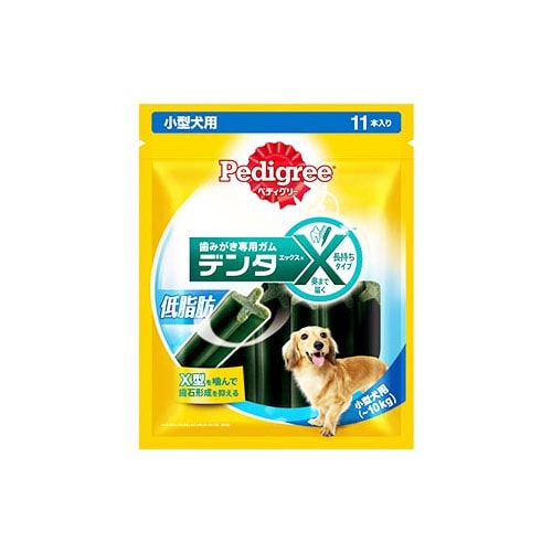 マースジャパン ペディグリー デンタエックス 小型犬用 低脂肪タイプ (11本) ドッグフード 犬用おやつ 犬用ガム デンタルケア