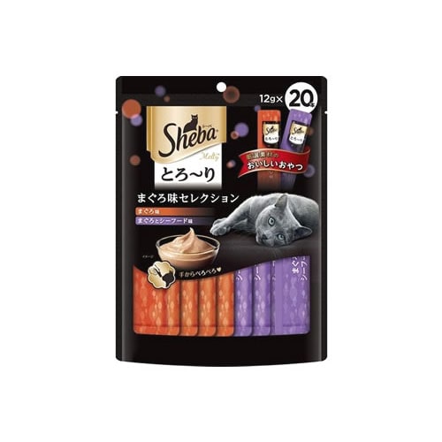 マースジャパン シーバ とろ~り メルティ セレクションシリーズ まぐろ味セレクション (12g×20本) キャットフード 猫用おやつ