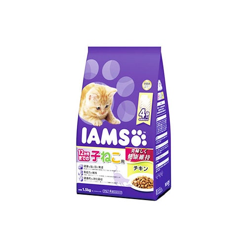 マースジャパン アイムス 12か月までの子ねこ用 チキン (1.5kg) キャットフード