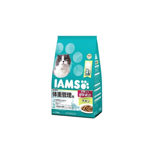 マースジャパン アイムス 成猫用 体重管理用 チキン (1.5kg) キャットフード
