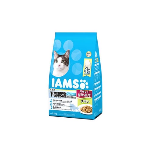 マースジャパン アイムス 成猫用 下部尿路とお口の健康維持 チキン (1.5kg) キャットフード 総合栄養食