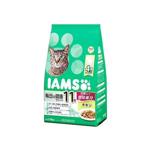 マースジャパン アイムス 11歳以上用 毎日の健康サポート チキン (1.5kg) キャットフード 総合栄養食