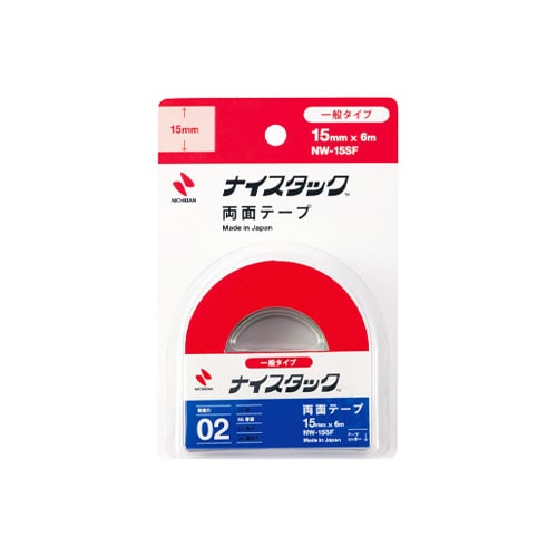 ニチバン ナイスタック 両面テープ 一般タイプ 15mm×6m NW-15SF (1個)