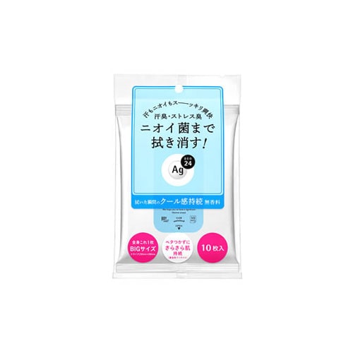 ファイントゥデイ エージーデオ24 クリアシャワーシート クール (10枚) デオドラントシート