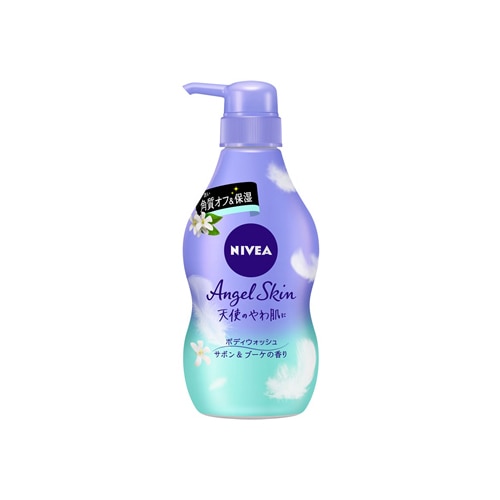 花王 ニベア エンジェルスキン ボディウォッシュ サボン&ブーケの香り ポンプ (480mL) ボディソープ