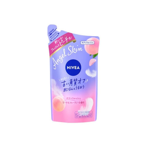 花王 ニベア エンジェルスキン ボディウォッシュ ピーチ&フルーティーの香り つめかえ用 (360mL) 詰め替え用 ボディソープ