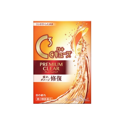 【第3類医薬品】ロート製薬 ロートCキューブ プレミアムクリア (18mL) 目薬 コンタクトレンズ装用中