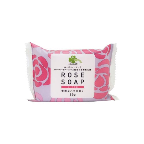 くらしリズム ローズ石鹸 優雅なバラの香り (80g) 植物性 石けん せっけん