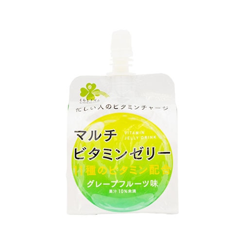 くらしリズム マルチビタミンゼリー グレープフルーツ味 (180g) ゼリー飲料 11種のビタミン配合　※軽減税率対象商品