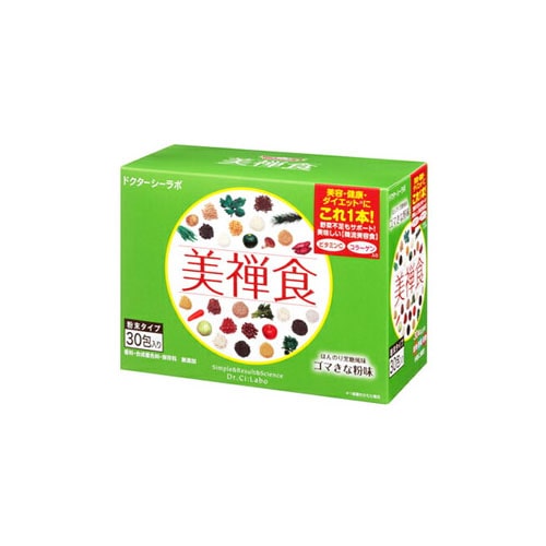 ドクターシーラボ 美禅食 ゴマきな粉味 (30包入) びぜんしょく おきかえダイエット シェイク　※軽減税率対象商品