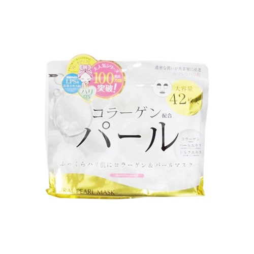 ジャパンギャルズ ナチュラルパールマスク (42枚) シートマスク コラーゲン配合