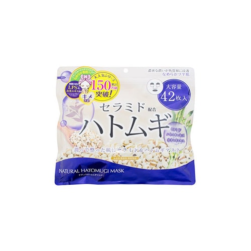 ジャパンギャルズ ナチュラルハトムギマスク (42枚) シートマスク はと麦 セラミド配合