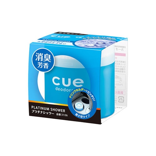 晴香堂 カーオール キュー 置き型 プラチナシャワー 3106 (1個) 車用 芳香剤 消臭剤