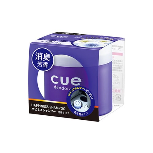 晴香堂 カーオール キュー 置き型 ハピネスシャンプー 3107 (1個) 車用 芳香剤 消臭剤