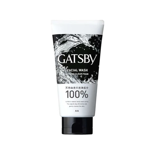 マンダム ギャツビー フェイシャルウォッシュ ストロングクリアフォーム (130g) メンズ洗顔料 洗顔フォーム GATSBY