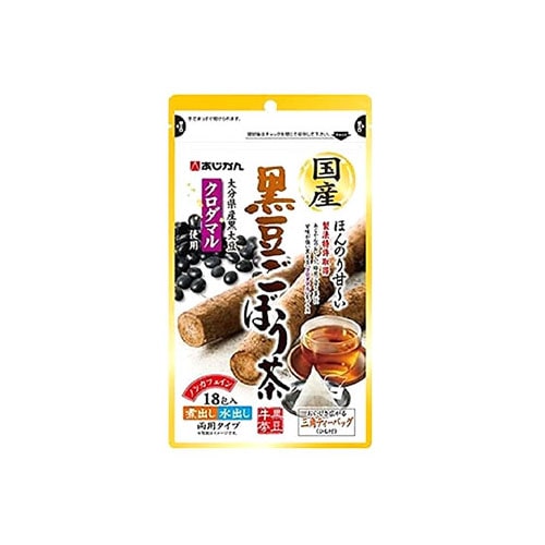 あじかん 国産 黒豆ごぼう茶 (1.5g×18包) 健康茶 ティーバッグ 黒大豆 牛蒡 ※軽減税率対象商品