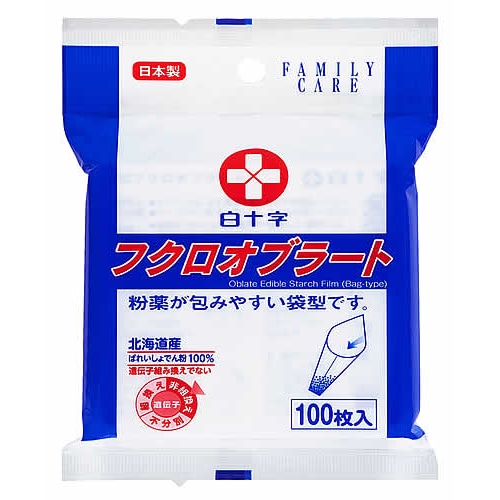 白十字 ファミリーケア FC フクロオブラート (100枚) 飲薬補助用品　※軽減税率対象商品