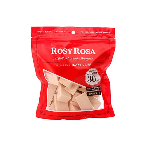ロージーローザ バリュースポンジN ウェッジ型タイプ (30個) メイクスポンジ 化粧小物