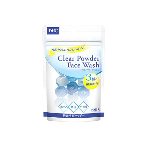 DHC クリア パウダー ウォッシュ (0.4g×15個) 酵素パウダー 洗顔料