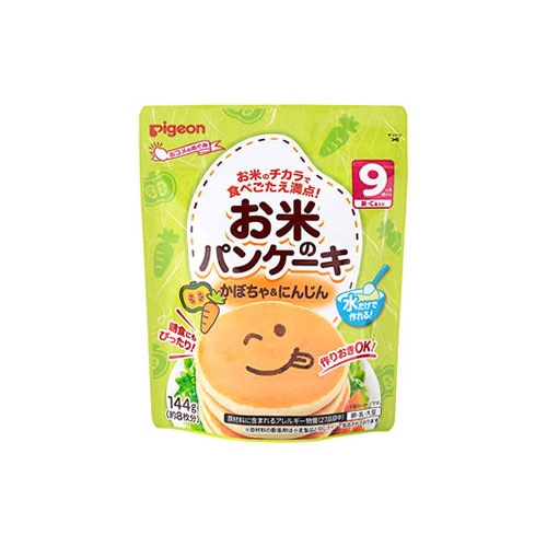 ピジョン お米のパンケーキ かぼちゃ&にんじん 9ヶ月頃から 約8枚分 (144g) ※軽減税率対象商品