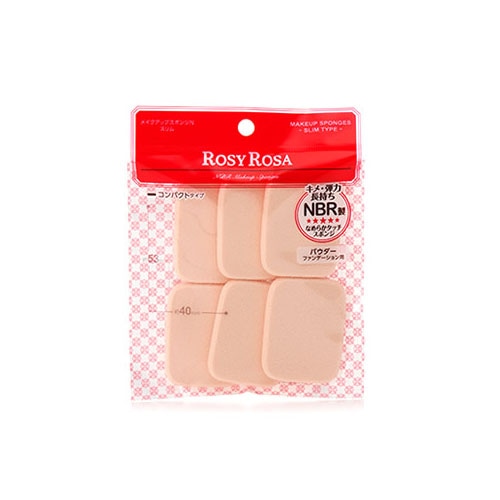 ロージーローザ メイクアップスポンジN スリム (6個入) メイクスポンジ