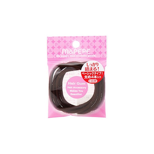 シャンティ マペペ リングゴム ブラウン (4個) ヘアゴム 髪ゴム