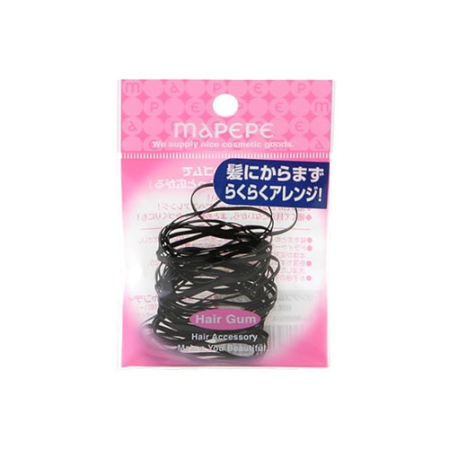 シャンティ マペペ リングゴム ブラック (36個) ヘアゴム 髪ゴム