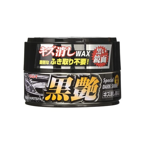 リンレイ キズ消しワックス ふき取り不要 黒艶 ダーク＆メタリック (180g) 車用ワックス