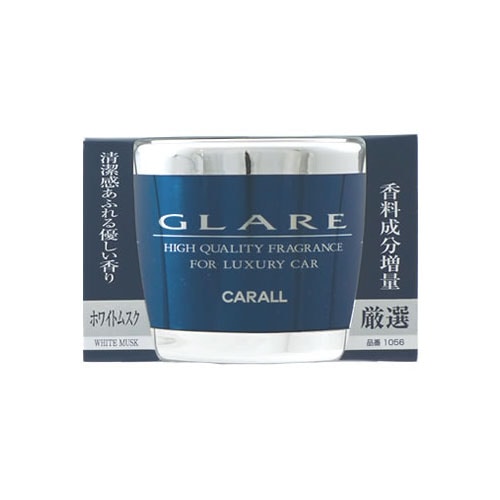 晴香堂 カーオール グレア缶 ホワイトムスク 1056 (60g) 車用 芳香剤