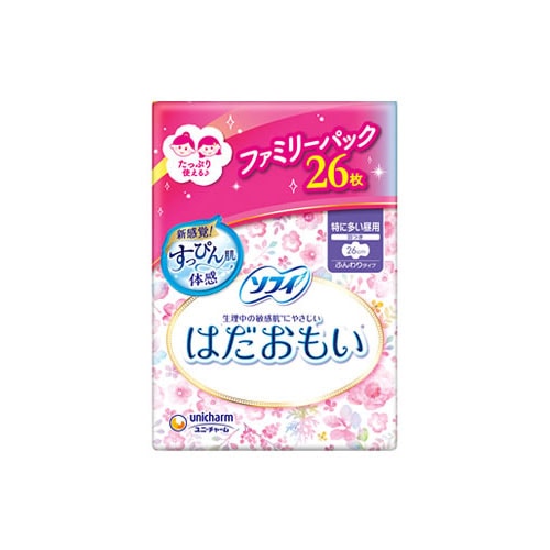 ユニチャーム ソフィ はだおもい 特に多い昼用260羽つき 26cm (26枚) 生理用ナプキン　【医薬部外品】