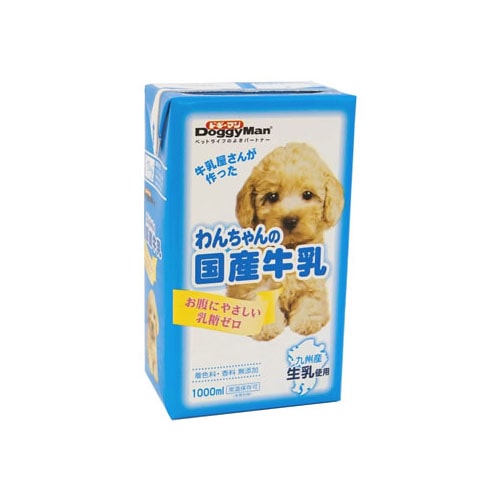 ドギーマン わんちゃんの国産牛乳 (1000mL) 犬用ミルク
