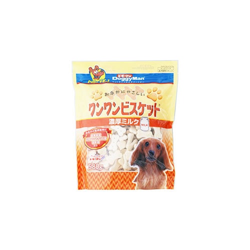ドギーマン おなかにやさしい ワンワンビスケット 濃厚ミルク (580g) ドッグフード 犬用おやつ