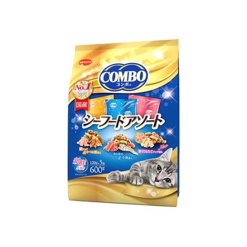 日本ペットフード コンボ キャット シーフードアソート (120g×5袋) キャットフード