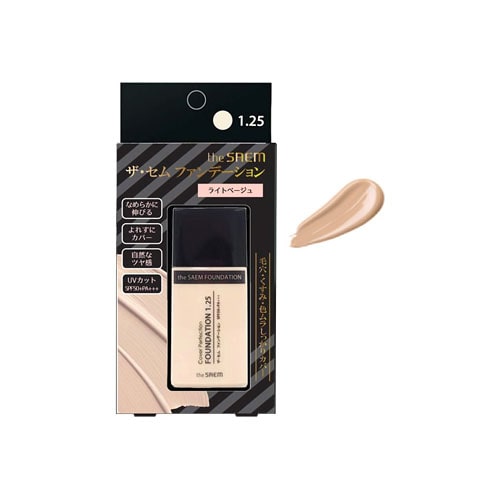 ザ・セム ファンデーション 1.25 ライトベージュ (35g) the SAEM リキッドファンデーション
